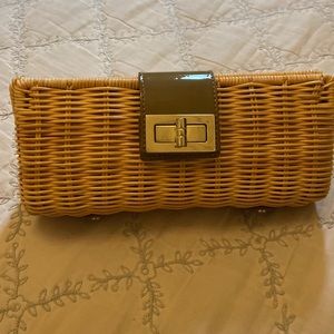 J. Crew straw clutch